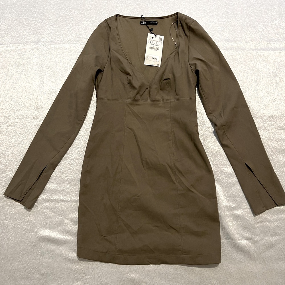 Long sleeve mini dress